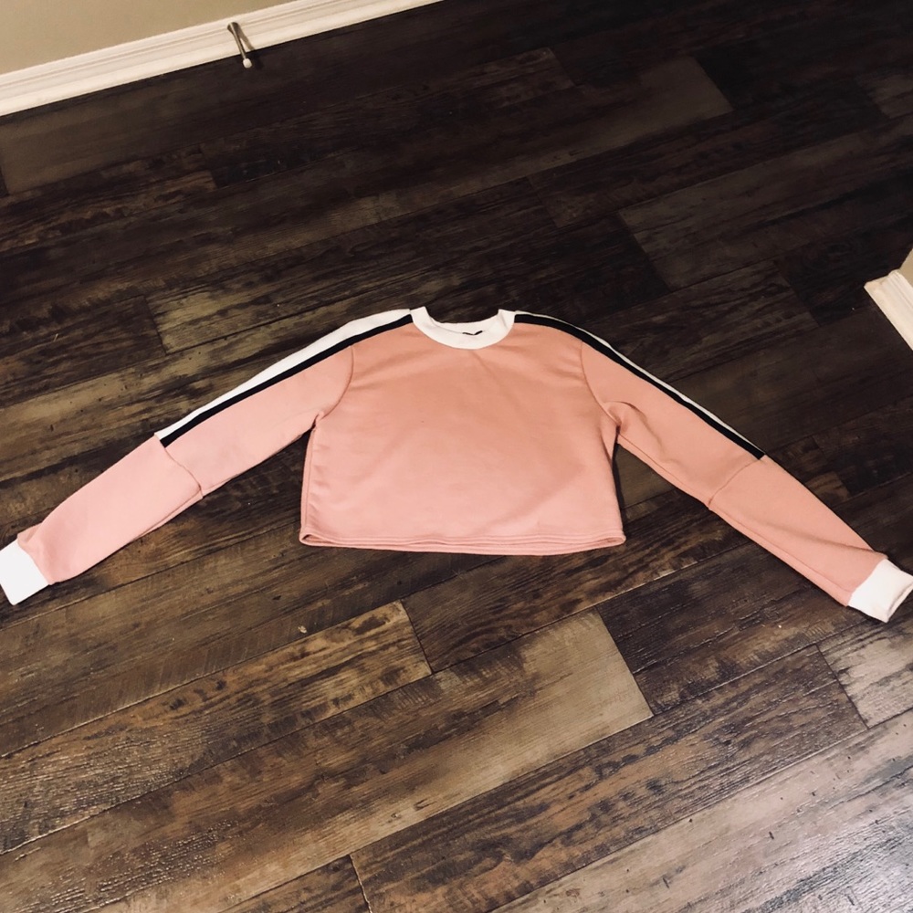 Pink crop sweater